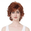 Aimole Short Curly Wig Synthetic Hair Women Natural Wigs 130 Fox Red
