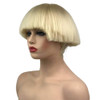 Aimole Short Yaki Straight Synthetic Wigs Blonde Mushroom Head Wig Bowl haircut Wigs Bob