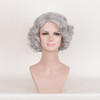 DENIYA Short Curly Silver Grey Glueless Lace Front Wigs for Women Cosplay Grandma Wigs Prime