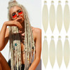 MULTI PACKS DEAL Spetra Platinum Blonde Pre Stretched Braiding Hair Extensions 24 Inch 8 Bundles Synthetic Crochet Braid