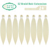 MULTI PACKS DEAL Spetra Platinum Blonde Pre Stretched Braiding Hair Extensions 24 Inch 8 Bundles Synthetic Crochet Braid