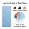 SUYYA 60 Pieces Hair Extension Tape Tabs Double Sided Extension Tapes for Replacement 4cm x08cm Blue