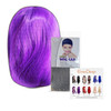 EmaxDesign Wigs 28 Inch Cosplay Wig For Women With Wig Cap and Comb Dark Purple