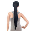 SWACC 28Inch Long Straight Claw Clip Ponytail Extensions Synthetic Hair Extensions Ponytail Jaw Clip Hair Pieces for Wom