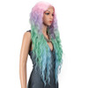 Joedir Lace Front Wigs 30 Long Wavy Synthetic Wigs For Black Women 130 Density Ombre Rainbow Wigs with Baby HairQT PKBL0