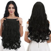 REECHO 18 1Pack 34 Full Head Curly Wavy Clips in on Synthetic Hair Extensions HE008 Hairpieces for Women 5 Clips 40 Oz p