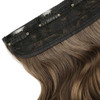 REECHO 20 1pack 34 Full Head Curly Wave Clips in on Synthetic Hair Extensions HE008 Hair pieces for Women 5 Clips 45 Oz