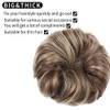 Qunlinta Messy Bun Hair Piece Hair Bun Thick Updo Scrunchies Hair Extensions Ponytail Hair Pieces for Women Girls Light