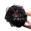 Bella Hair 100 Real Human Hair Scrunchie Messy Bun Hair Piece for Women Wavy Curly UpDo Chignon Extensions Rose GoldGold