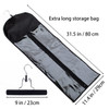 1 Pack Extra Long Hair Extension Holder Wig Storage Bag with Hanger Hairpieces Ponytail Bundles Storage Carrier Case for