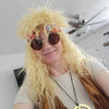 ColorGround Long Curly 80s Rocker Mullet Cosplay Wig for Women