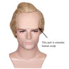 ColorGround Mens Short Blonde Bald Cosplay Wig with Eye Mask