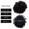 Yinmei Baibian Dreadlocks Bun Afro Puff Drawstring Ponytail Hair Chignon Nu Locs Braids Buns Hairpiece Synthetic Clip in