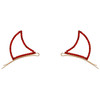 Rosemarie Collections Womens Spooktacularly Fun Devil Horns Decorative Crystal Rhinestone Halloween Hair Clip Bobby Pins