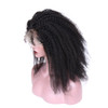 zigzag hair Afro Curly Lace Front Human Hair Wigs For Black Women 4B 4C 130 Density Brazilian Afro Kinky Curly Wig Bleac