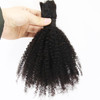 ZigZag Hair Afro Kinky Curly Hair Bulk No Attachment Brazilian Virgin Human Braiding Hair Bulk 4B 4C Virgin Hair Bulk Fo