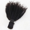 ZigZag Hair Afro Kinky Curly Hair Bulk No Attachment Brazilian Virgin Human Braiding Hair Bulk 4B 4C Virgin Hair Bulk Fo