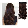 24 Hair Extensions 1 Piece 5 Clips 34 Full Head Long Straight Curly Hairpieces Blonde Black Brown Silver Grey Red Light