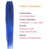 Mayloss 6 PacksLot 14182430 inch 1cm 20 StrandsPack Thin 3X Box Braid Crochet Hair Extensionin Diameter 3X Synthetic Bra