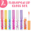 7pc Fruity Flavored Lip Gloss Set - Lip Gloss in Assorted Fruity Flavors, Non Toxic Makeup for Kids & Teens online at globaldelivered