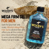 Woodys Mega Firm Hair Gel for Men Strong Hold AlcoholFree No Flakes Mens Hair Gel for Strong Hold Styling Mens Styling G
