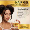 SuperGro Hair Gel with Extra Hold For Braiding Locking Instant Edge Control Twisting Retwisting Natural Grip Jam for Nea