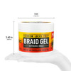AllDay Locks Braid Gel Extreme Hold Braiding Gel for Cornrows Locks Twisting Moisturizing Edge Control for Women Men Nat