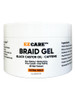 EZCARE Braid Gel Black Castor OilCaffeineNonFlakingMoisturizingFrizz ControlGrip StylingAll Hair TextureExtra Hold 8 oz
