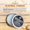 Woodys Headwax Styling Pomade for Men Flexible Hold High Shine with Natural Beeswax Nonstiff NonSticky Moldable For all
