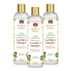 African Pride Moisture Miracle Hydrate Renew Curl Milk Hair Detangler 3 Pack For Natural Coils Curls Hydrates Controls F