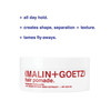 MALINGOETZ Hair Pomade Firm Hold Styling for Volume Shape Texture Beeswax Meadowfoam Cannabis Soybean Oils Tames Flyaway