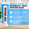 Top Brass Anti Dandruff Hair Cream for Men Women Hair Cream for Styling Infused with Beeswax Candelilla Relieves Scalp D