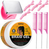 Strong Hold Smoothing Braiding Gel for Twists Locs Edges Cornrows With Hair Braiding Tools Magnetic Pin Wristband Comb N