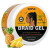 88OZ Strong Hold Braiding Gel for Twists Locs Cornrows Tames Frizz High Shine No Flake Easy Edge Control