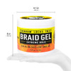 AllDay Locks Braid Gel Extreme Hold Braiding Gel for Cornrows Locks Twisting Moisturizing Edge Control for Women Men Nat