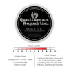 Gentlemen Republic 4oz Matte Paste for Men WaterBased Mens Hair Paste with Strong Hold Matte Finish AlcoholFree Hair Sty