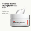 Keeps Matte Thickening Hair Pomade for Men AllDay Medium Hold Styling Pomade with Natural Ingredients for Visibly Thicke