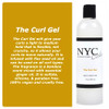 NYC Curls The Curl Gel Flexible Light to Medium Hold with Flax Seed for Curly Coily Wavy Hair SiliconeFree Vegan 12 Flui