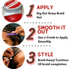 LongLasting Twist and Lock Hair Styling Gel Gummy Bear Scent Edge Control 24Hour Superior Hold FlakeFree Nourishes and R