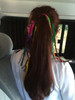 Set of 3 Handmade Boho Hippie Hair Rope Hair Band Headbands Head Wrap Elastics Feather Hair Tie Ponytail Holders Headdre