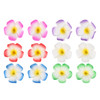 Amosfun Hawaiian Flower Hair Clips 12Pcs 37 inch Plumeria Hair Clip Set Flower Accessories for Women and Girls Luau Beac