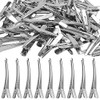 Alligator Hair Barrette 100pcs 6cm Alligator Hair Clips with Teeth Hair Bow Clips Hairdressing Salon Hair Grip for Women