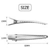 Alligator Hair Barrette 100pcs 6cm Alligator Hair Clips with Teeth Hair Bow Clips Hairdressing Salon Hair Grip for Women