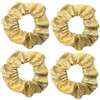 4 Pack Shiny Marble Grain Metallic Festival Christmas Hair Scrunchies Hair Eleastic Bands Scrunchy Hair Ties Ropes Ponyt