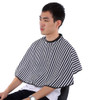 Folany Soft Cloth Hair Cutting Barber Cape Salon Gown Bib Apron Vertical Stripes Short Hair Cutting Cape AdultKids for B