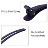 BMAMBAS Hair Clips for Styling Salon Sectioning NonSlip Colorful Plastic Duckbill Alligator Hair Barrettes Pins for Thic