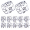 SUNNYCLUE 1 Box 50Pcs Rhinestone Dreadlocks Beads Silver Dreadlock Hair Beads Dreadlocks Braid Beads Hair Braid Rings Ad