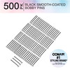 Conair Bobby Hair Pins Black Bobby Pins in Storage Tub 500 Pack