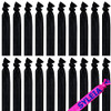 Syleia Pack of 20 Candy Color Hair Ties Ponytail Holders Elastic RibbonHair Band Crease Free Hand Knotted Fold Over Ouch
