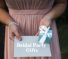 Bridesmaid Proposal Hair Tie Set 3pc NoCrease Elastic Bands with Heart Charm Will You Help Me Tie the Knot Bridesmaid Gi